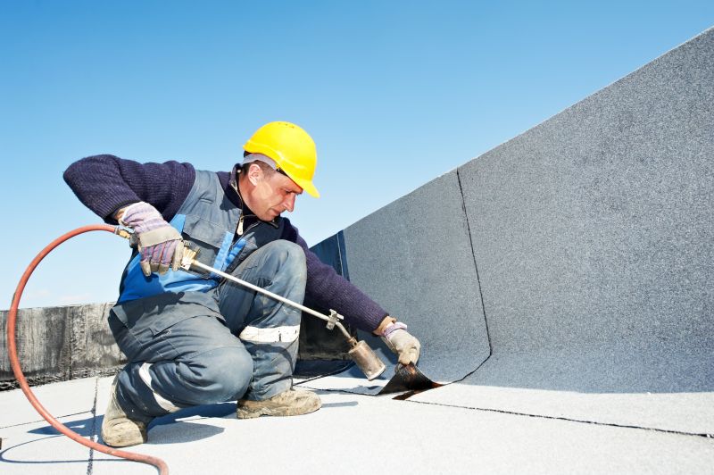 Roofing professionals at work